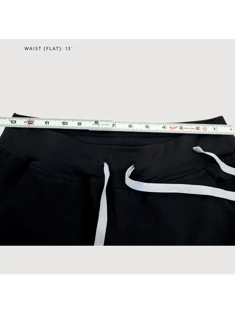 FIGS Cairo Straight Leg Scrub Pant Black Small